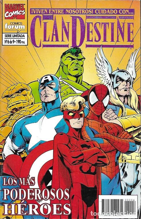 Comics: Clandestine. Forum 1995. N&ordm; 6