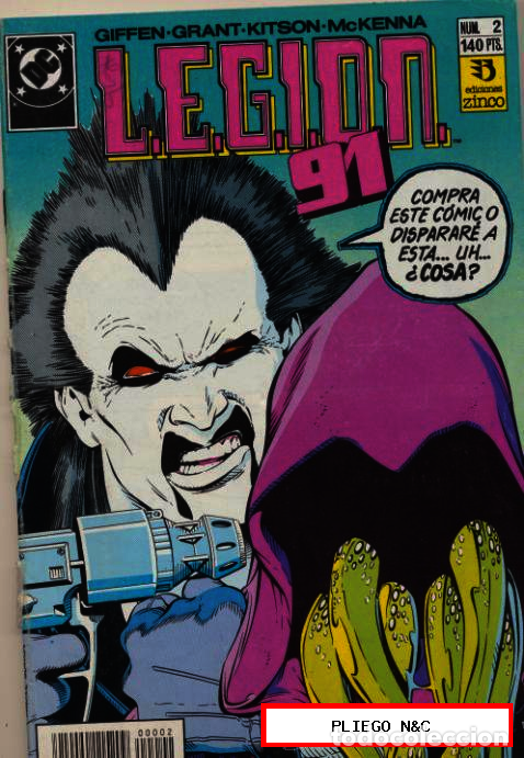 Comics : L.E.G.I.O.N. 91. Zinco 1991. N&ordm; 2