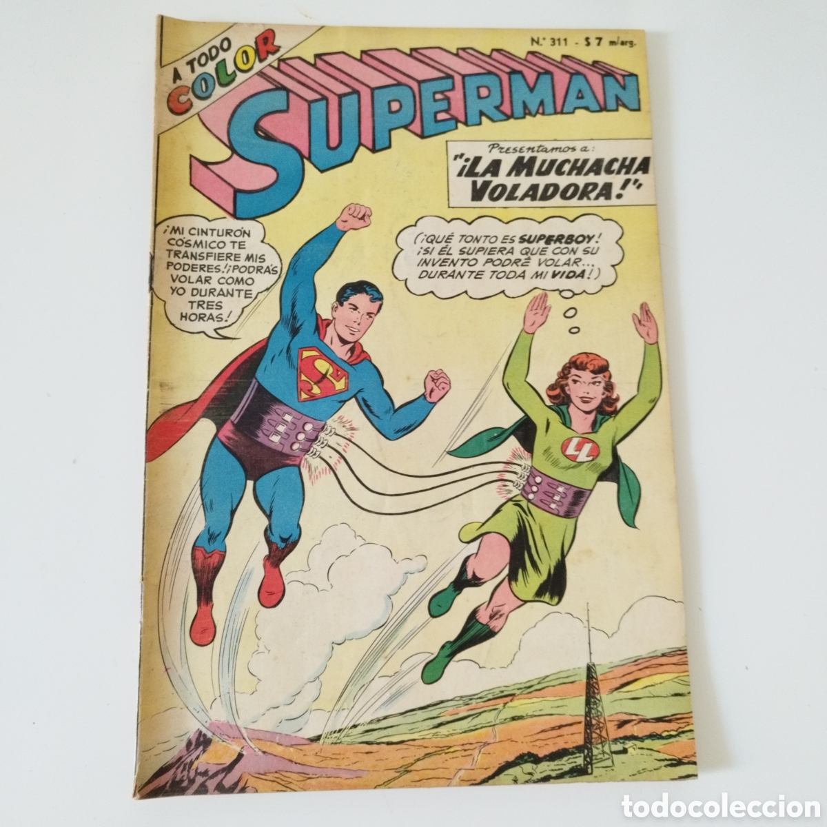 Comics: SUPERMAN / A TODO COLOR / # 311 / ED. MUCHNIK / BUEN ESTADO / ARGENTINA / DIF&Iacute;CIL