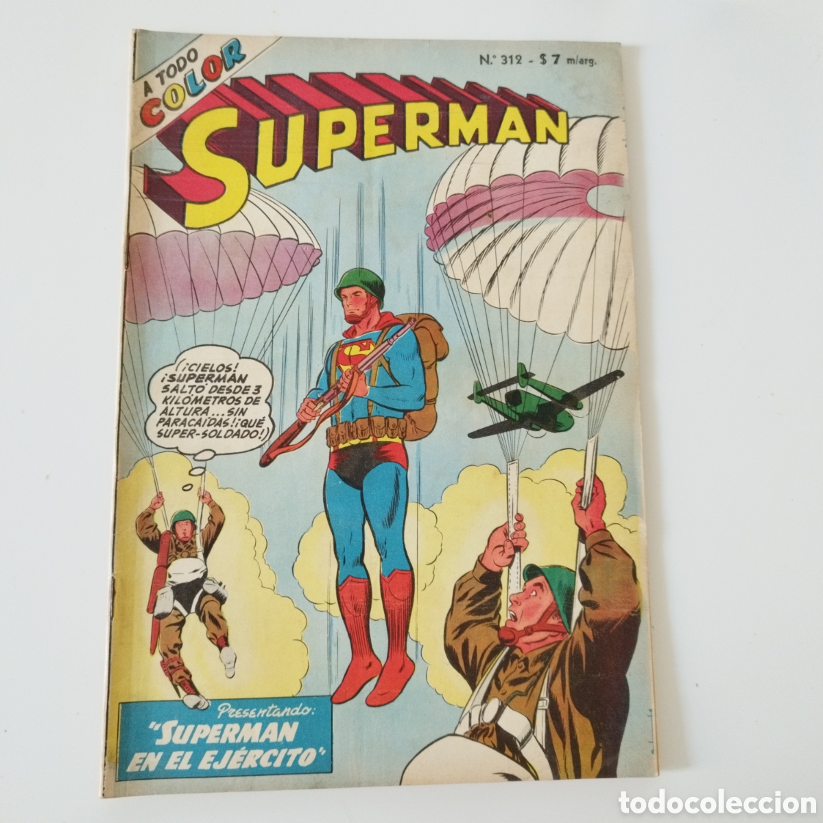 C&oacute;mics: SUPERMAN / A TODO COLOR / # 312 / ED. MUCHNIK / BUEN ESTADO / ARGENTINA / DIF&Iacute;CIL