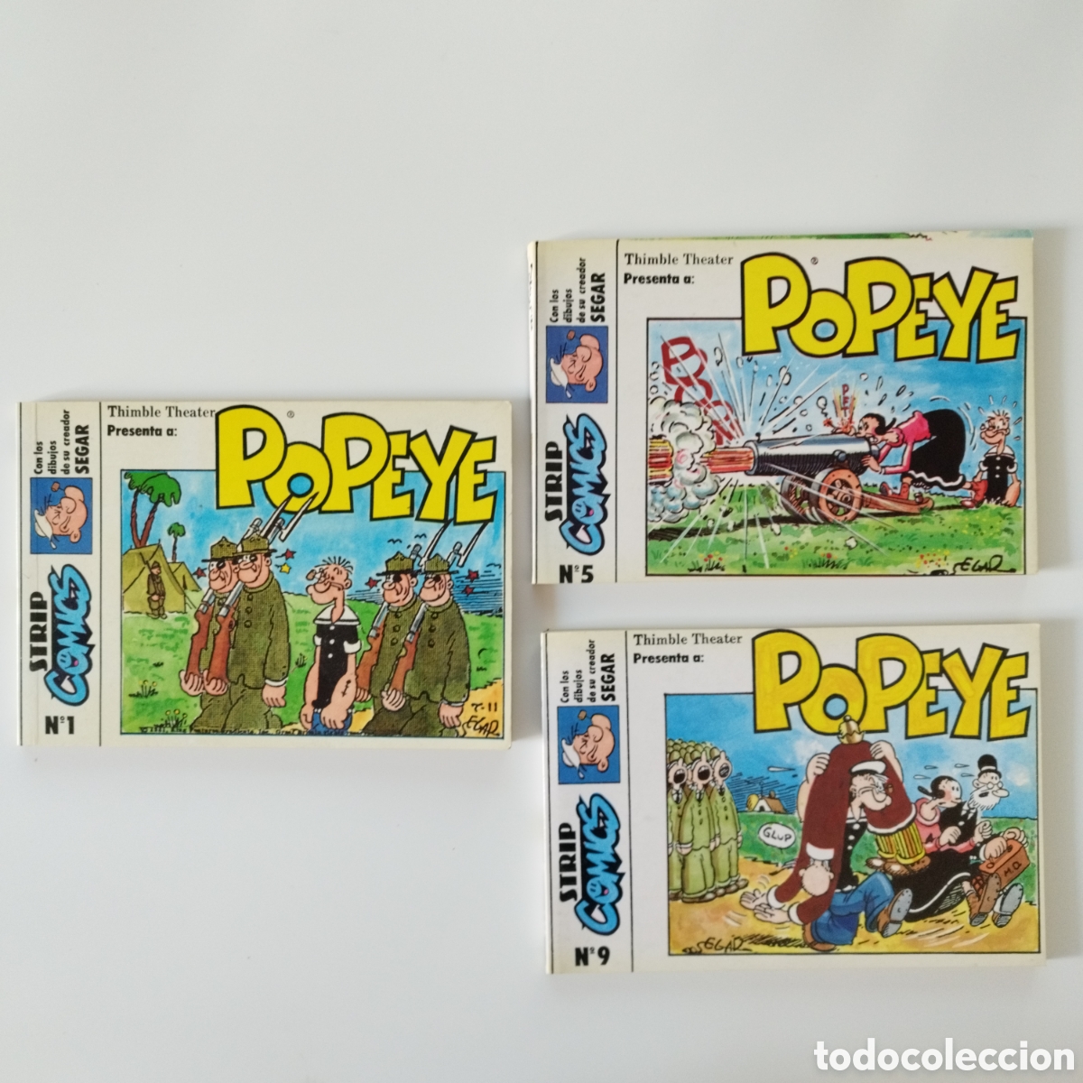 C&oacute;mics: POPEYE / STRIP COMICS / SEGAR / # 1 - 5 - 9 / - Foto 1