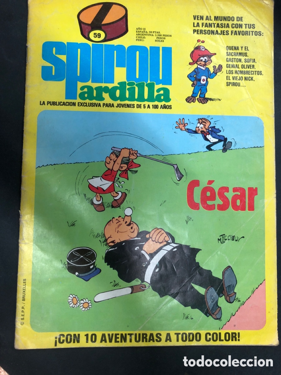 C&oacute;mics: COMIC SPIROU ARDILLA N&ordm; 59 EDITORIAL MUNDIS - Foto 1