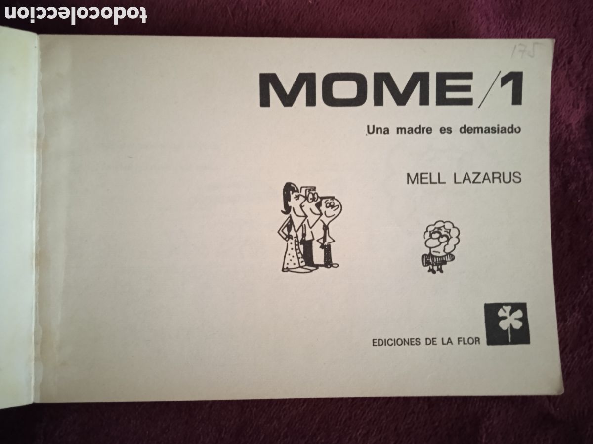 C&oacute;mics: MOME - MELL LAZARUS - EDICIONES LA FLOR ARGENTINA 1977 - Foto 2