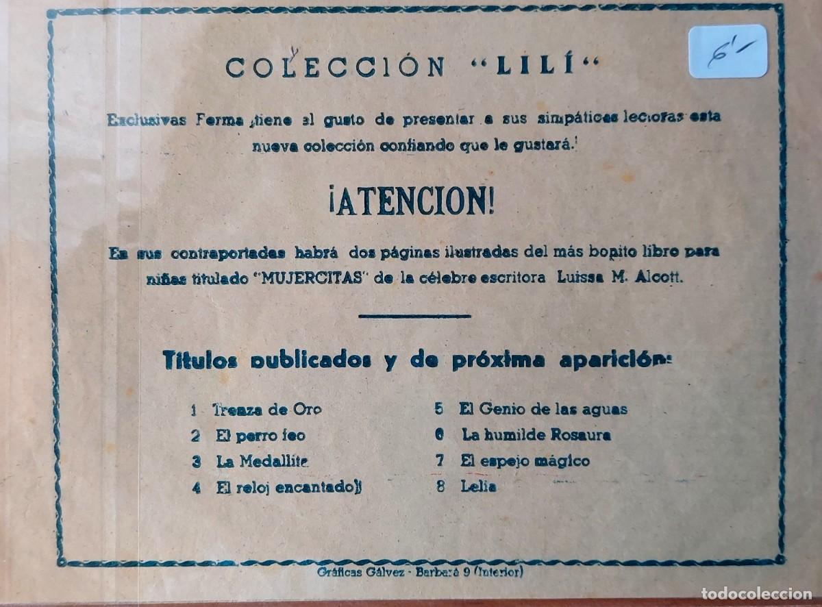 C&oacute;mics: LOTE 5 COMICS (COLECCION LILI )EDICIONES FERMA 1958, N&Uacute;MEROS BAJOS - Foto 2