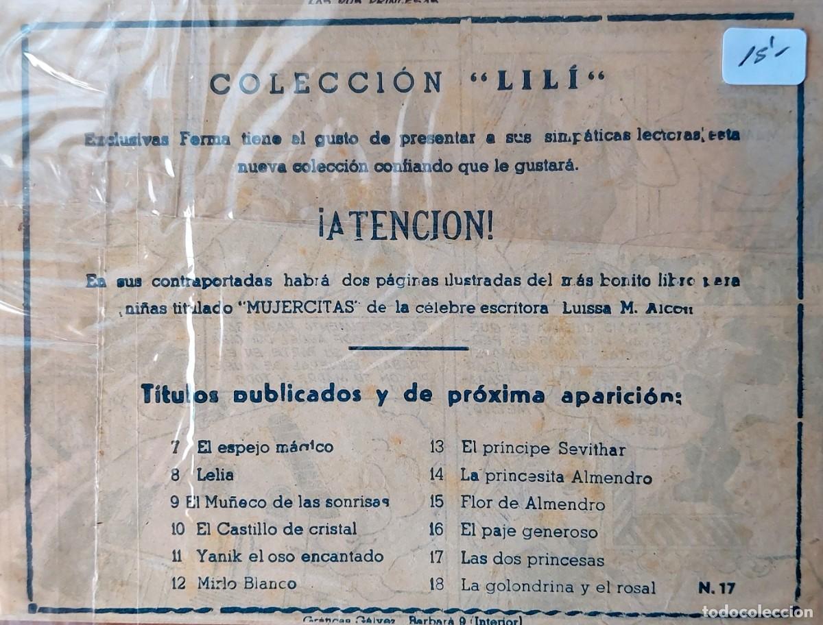 C&oacute;mics: LOTE 5 COMICS (COLECCION LILI )EDICIONES FERMA 1958, N&Uacute;MEROS BAJOS - Foto 8