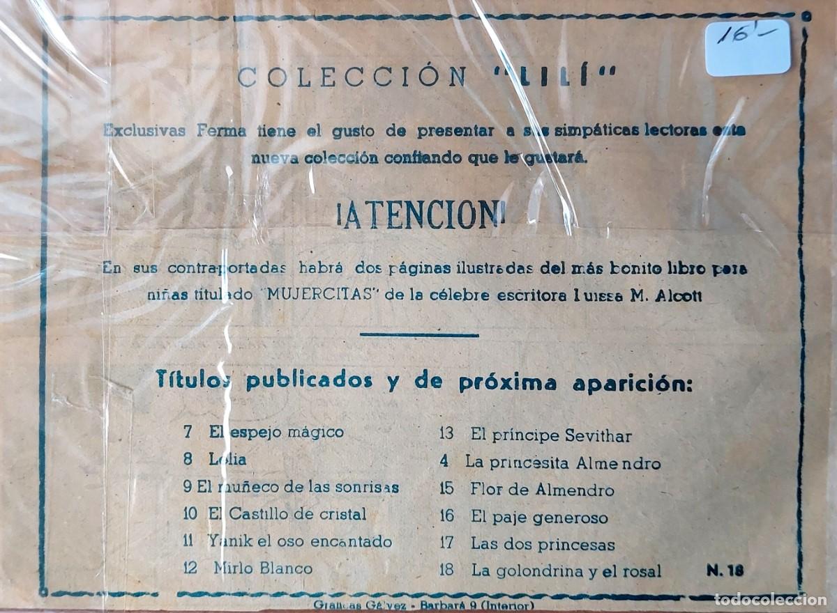 C&oacute;mics: LOTE 5 COMICS (COLECCION LILI )EDICIONES FERMA 1958, N&Uacute;MEROS BAJOS - Foto 10