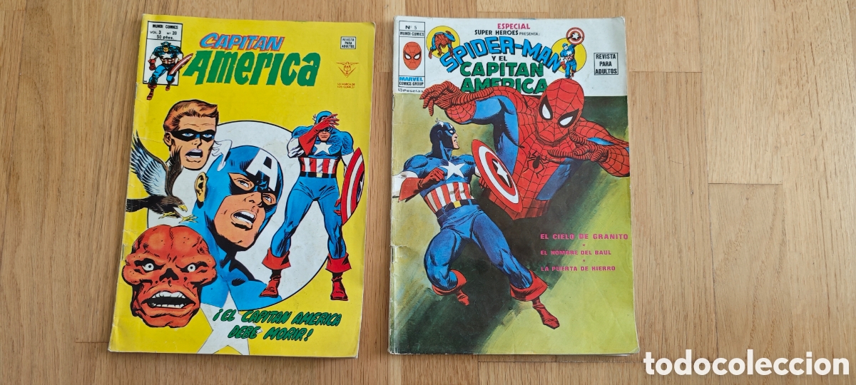 C&oacute;mics: El capit&aacute;n Am&eacute;rica y Spiderman y el capit&aacute;n Am&eacute;rica - Foto 1