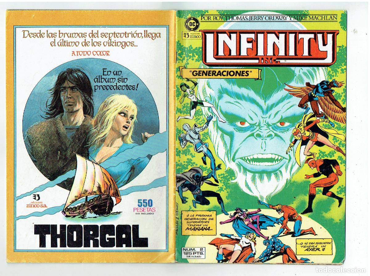 C&oacute;mics: INFINITY. N&ordm; 2. GENERACIONES. EDICIONES ZINCO, 1986. (P/D27) - Foto 2
