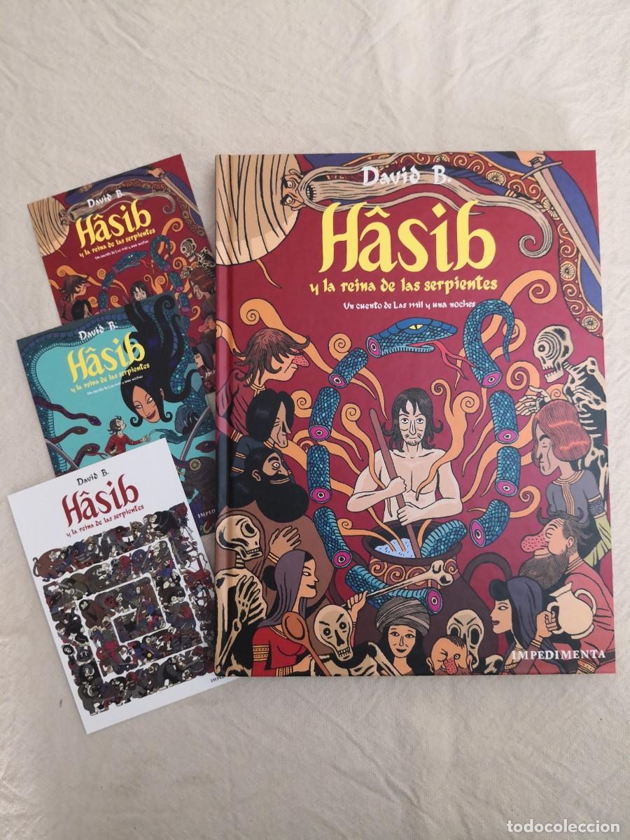 C&oacute;mics: Hasib y la reina de las serpientes. David B. COMIC IMPEDIMENTA CON POSTALES - Foto 1