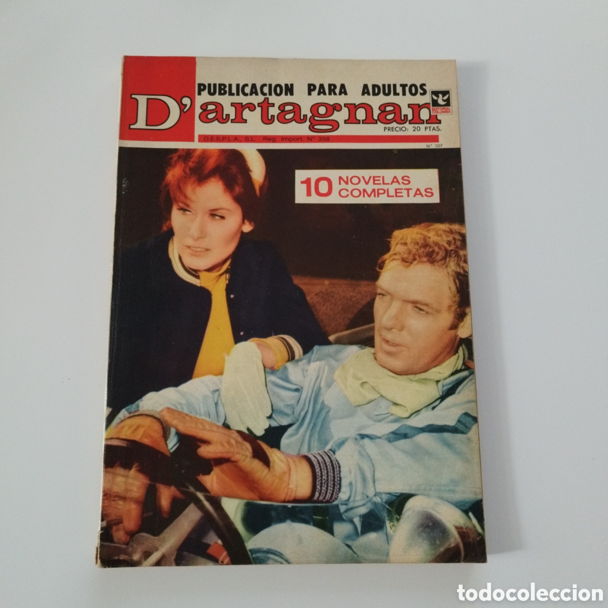 Comics : D'ARTAGNAN / # 307 / ED.COLUMBA / PUBLICACION PARA ADULTOS / 1957 /