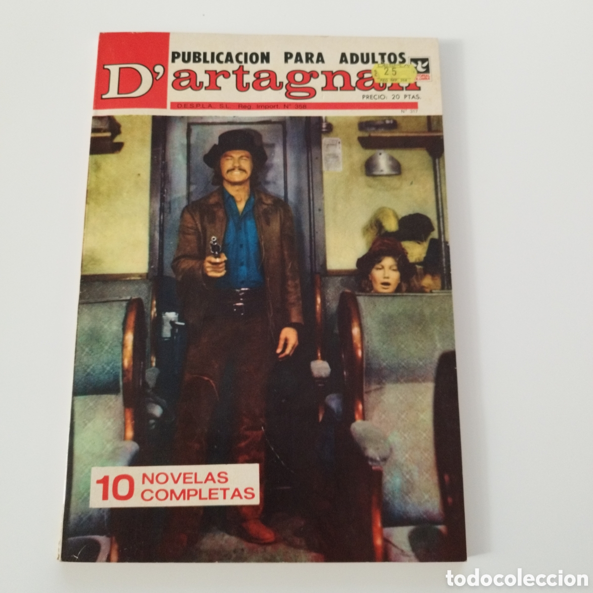Fumetti: D'ARTAGNAN / # 317 / ED.COLUMBA / PUBLICACION PARA ADULTOS / 1957 /