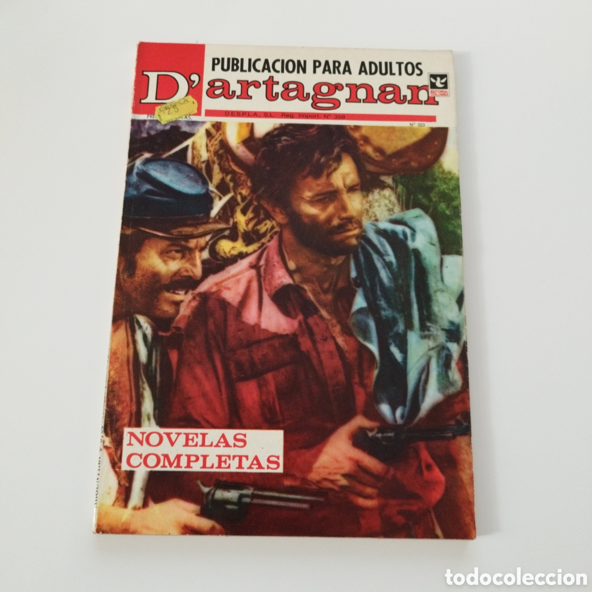 C&oacute;mics: D'ARTAGNAN / # 323 / ED.COLUMBA / PUBLICACION PARA ADULTOS / 1957 /