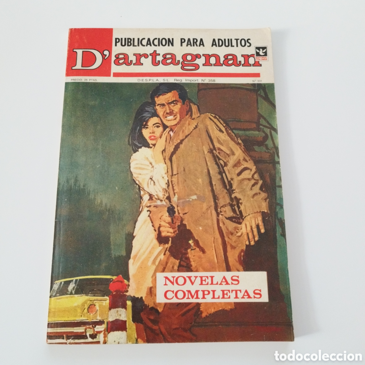 Comics: D'ARTAGNAN / # 307 / ED.COLUMBA / PUBLICACION PARA ADULTOS / 1957 /