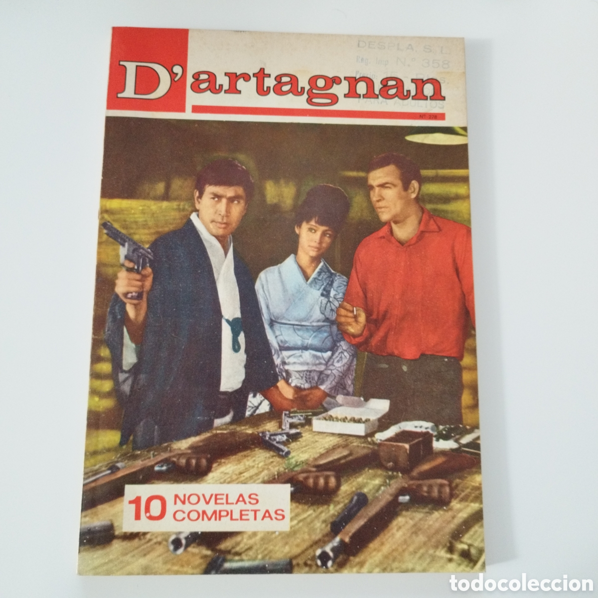 Comics : D'ARTAGNAN / # 276 / ED.COLUMBA / PUBLICACION PARA ADULTOS / 1957 /