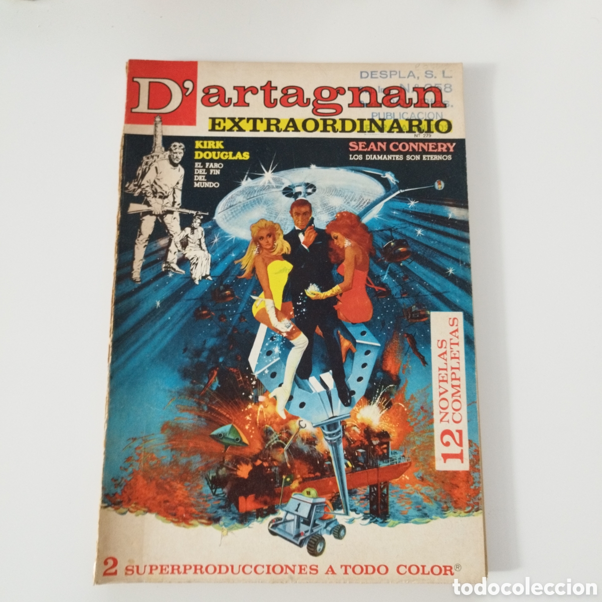 Comics: D'ARTAGNAN / # 279 / ED.COLUMBA / PUBLICACION PARA ADULTOS / 1957 /