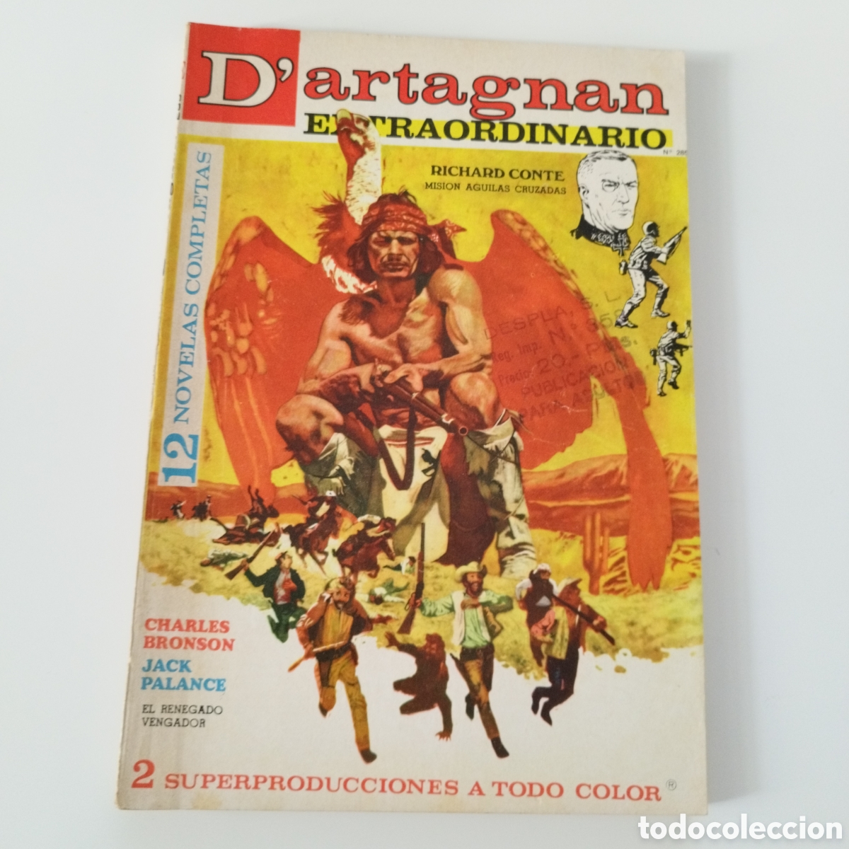 C&oacute;mics: D'ARTAGNAN / # 285 / ED.COLUMBA / PUBLICACION PARA ADULTOS / 1957 /