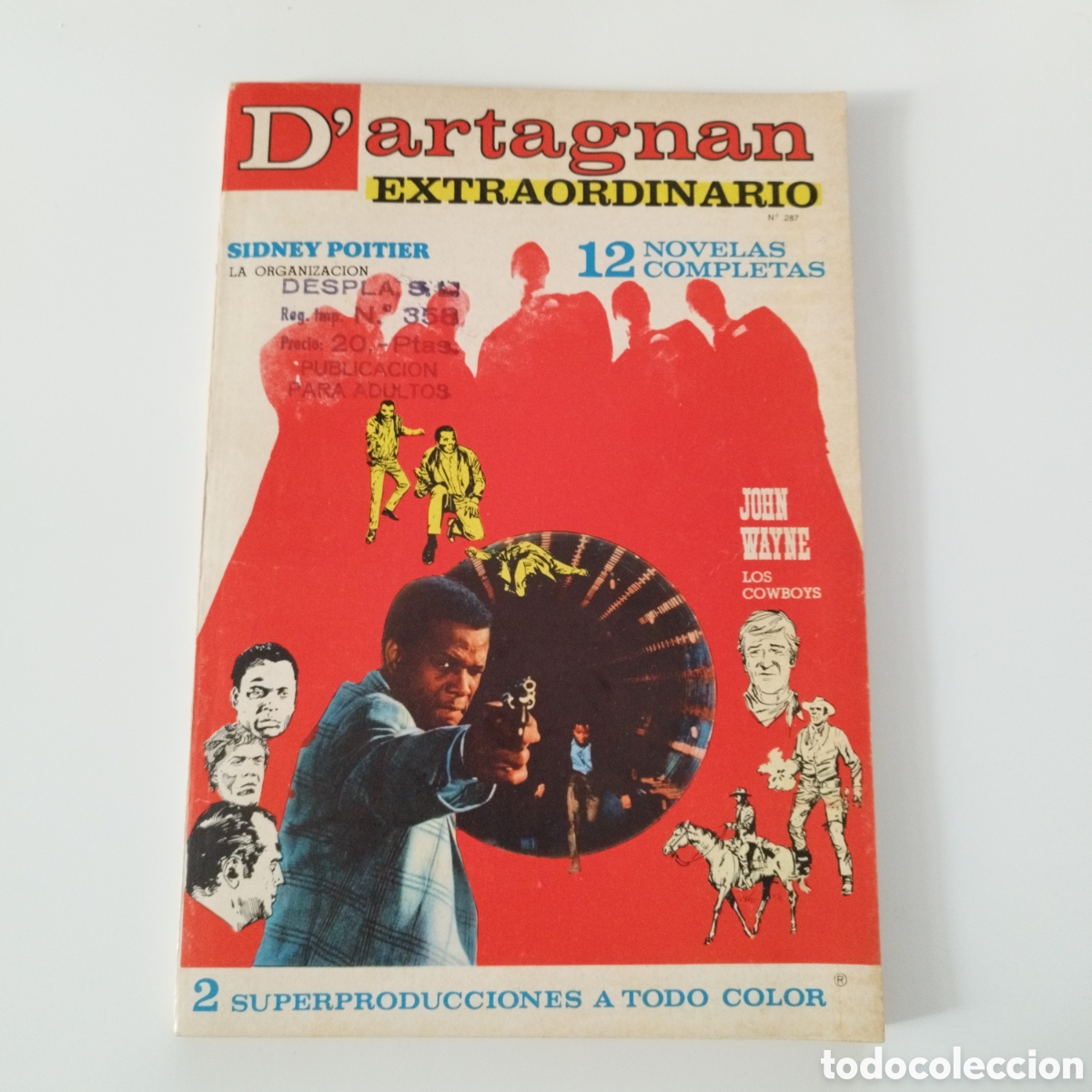 Comics : D'ARTAGNAN / # 287 / ED.COLUMBA / PUBLICACION PARA ADULTOS / 1957 /