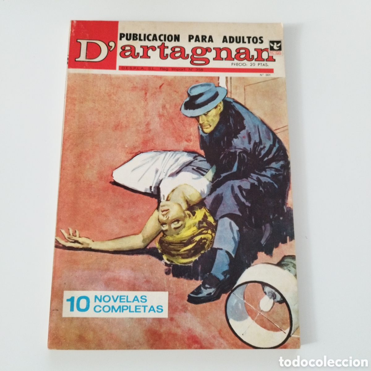 Comics: D'ARTAGNAN / # 301 / ED.COLUMBA / PUBLICACION PARA ADULTOS / 1957 /