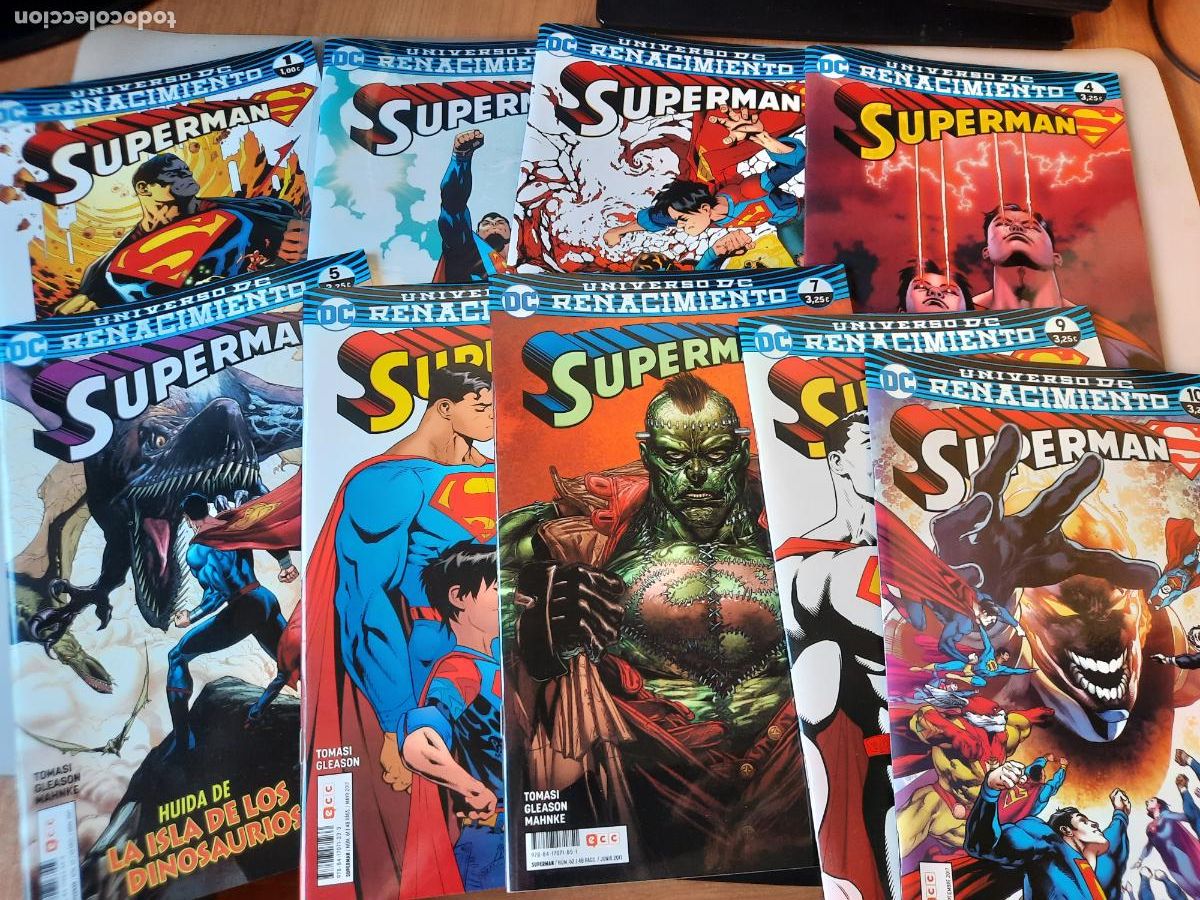 C&oacute;mics: SUPERMAN: RENACIMIENTO N&ordm; 1 AL 7, 9 Y 10 - ED. ECC - Foto 1
