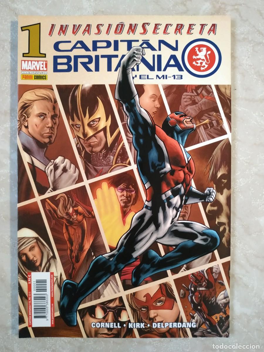 C&oacute;mics: CAPITAN BRITANIA INVASION SECRETA 1 PANINI - Foto 1
