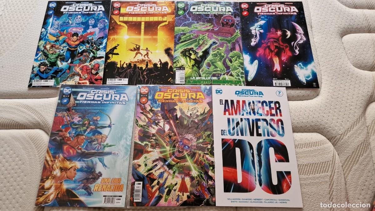 C&oacute;mics: CRISIS OSCURAS EN TIERRAS INFINITAS (OBRA COMPLETA 7 N&Uacute;MEROS) - ECC - Foto 1