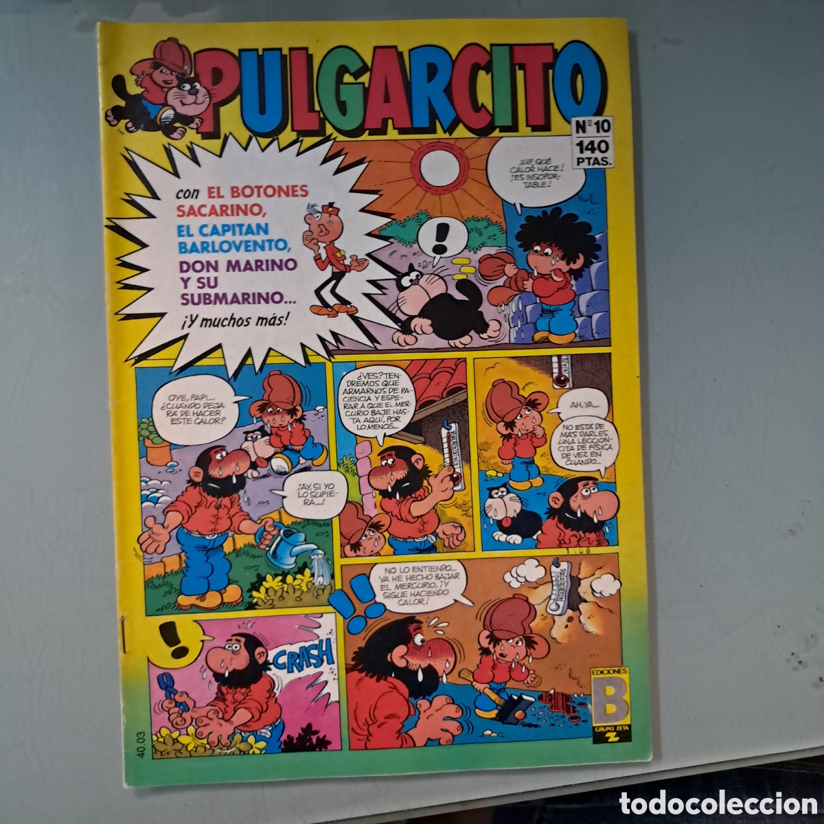 C&oacute;mics: Pulgarcito 10, 140 pesetas - Foto 1