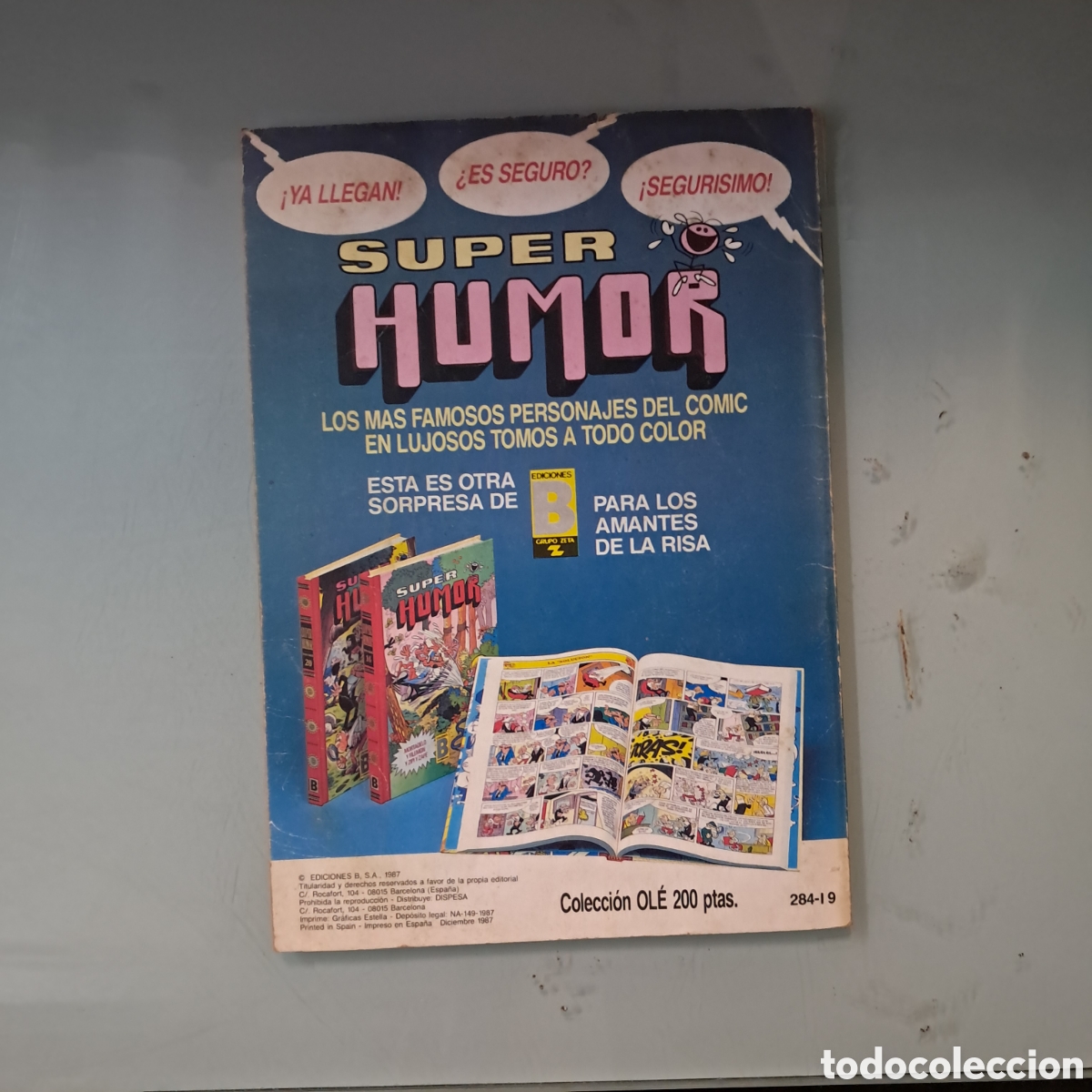 C&oacute;mics: Colecci&oacute;n Ole, El botones sacarino 284-I9 - Foto 2