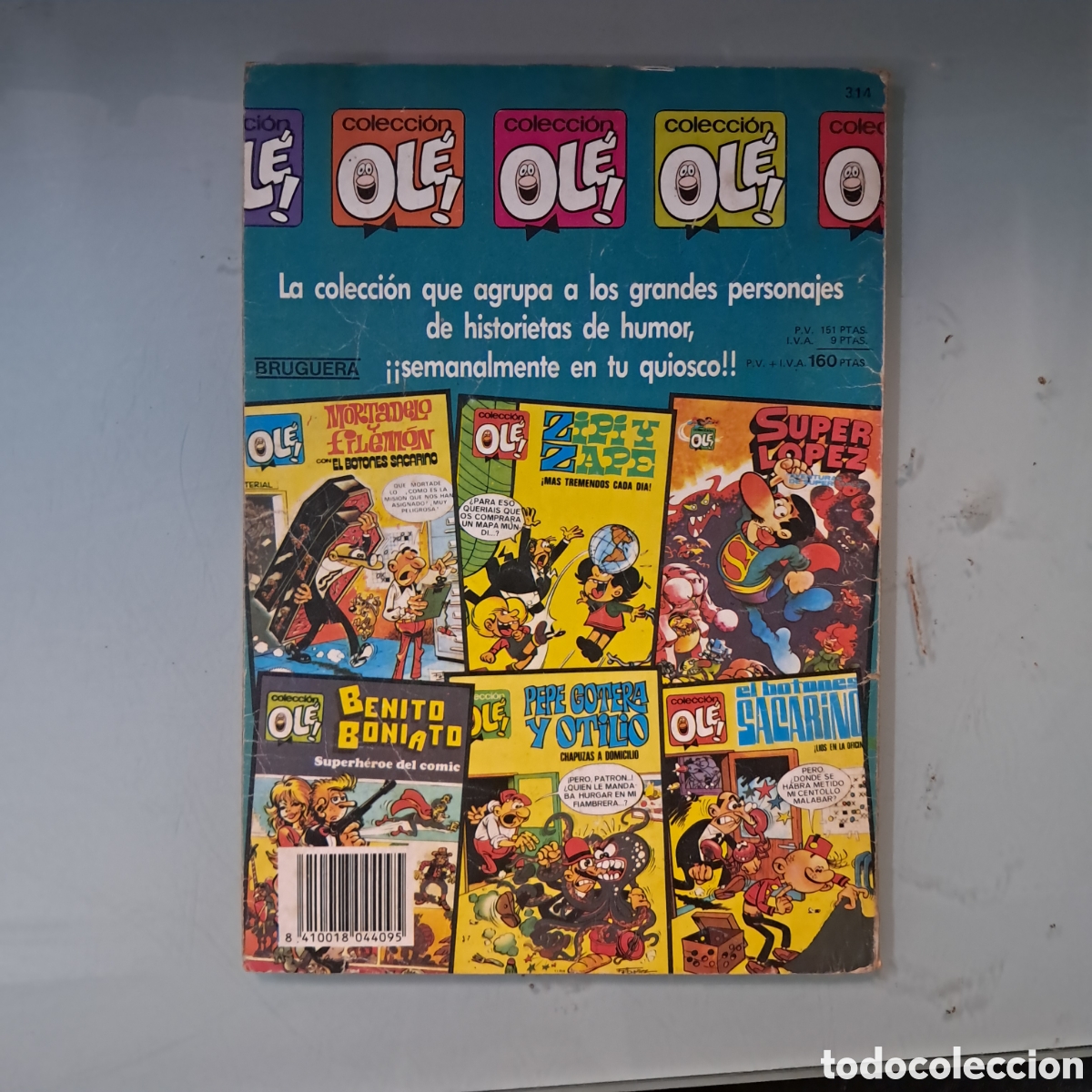 C&oacute;mics: Colecci&oacute;n Ole, El botones sacarino 314 - Foto 2