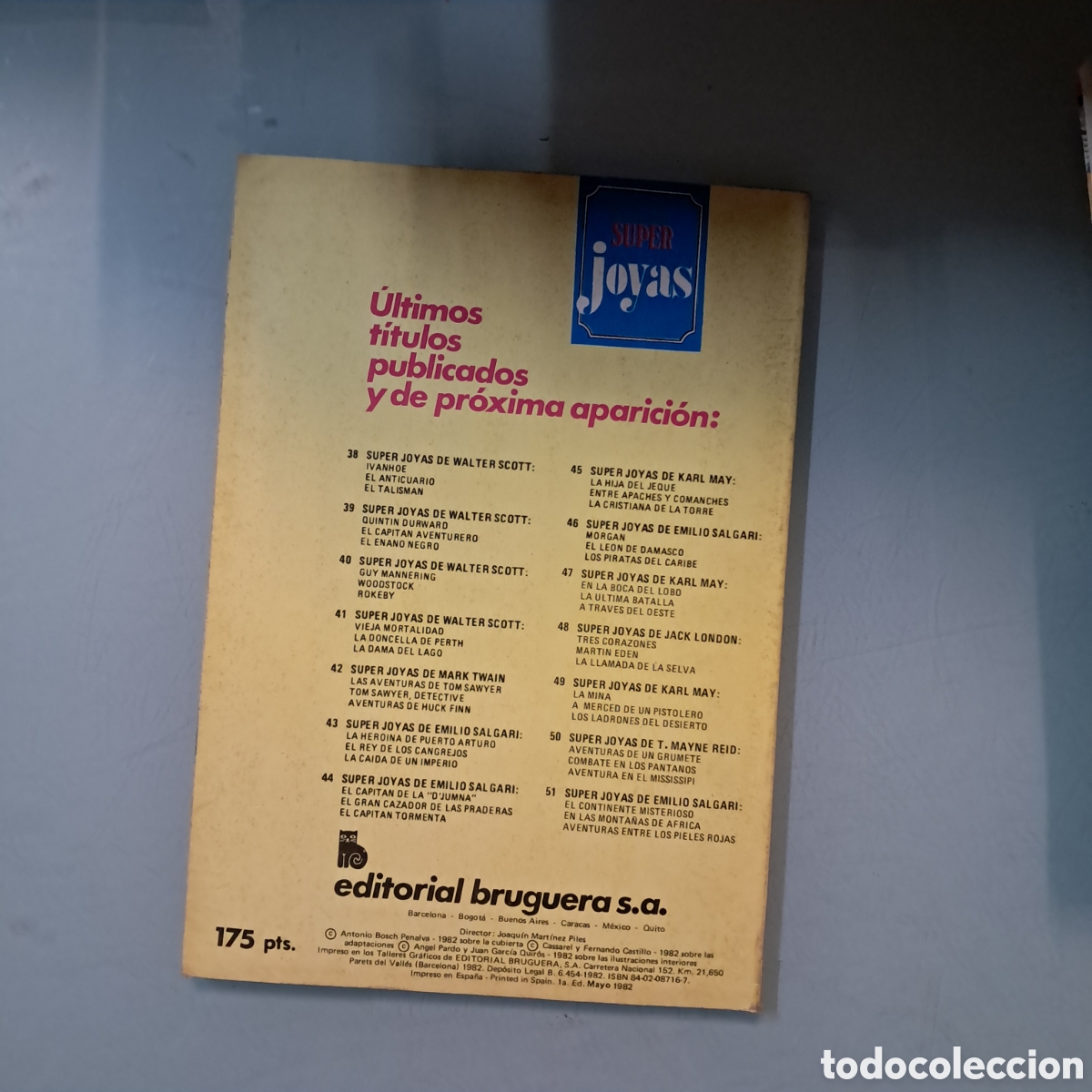 C&oacute;mics: S&uacute;per Joyas Bruguera de Emilio Salgari 51 - Foto 2
