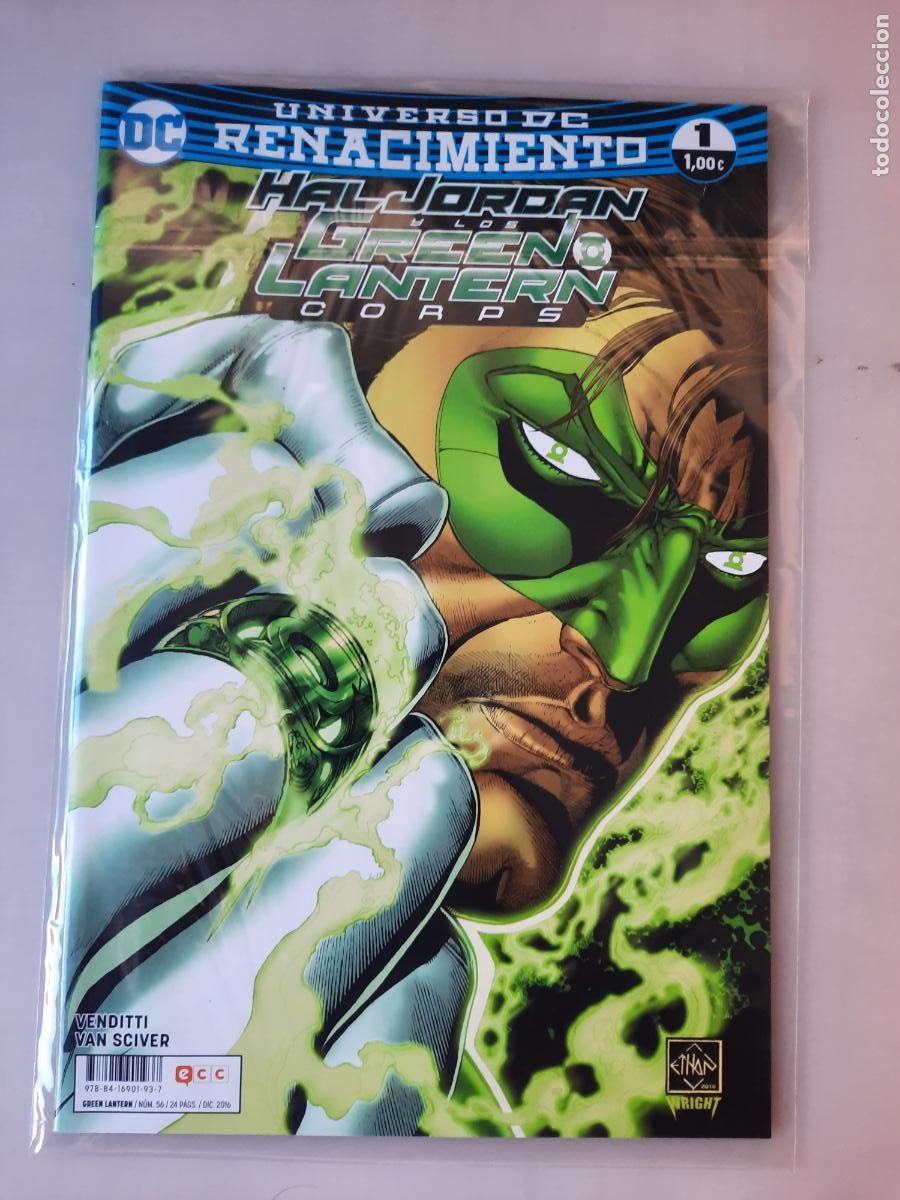 C&oacute;mics: HAL JORDAN Y LOS GREEN LANTERN CORPS: RENACIMIENTO N&ordm; 1 Y 2 -ED. ECC - Foto 1