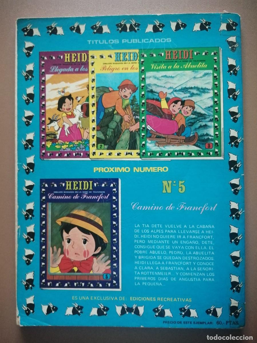 C&oacute;mics: HEIDI N&ordm;-4- EDICIONES RECREATIVAS- 1976 - Foto 3