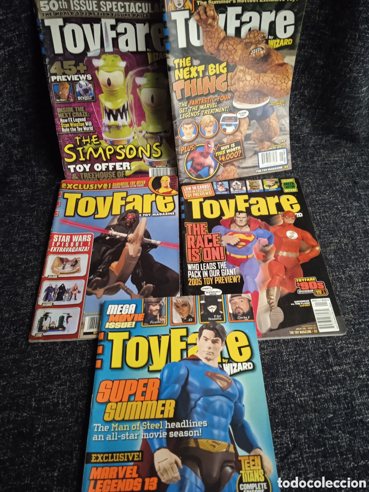 Comics: TOYFARE - LOTE DE 5 EJEMPLARES ( REVISTA DE MU&Ntilde;ECOS ) - EDICION EN INGLES