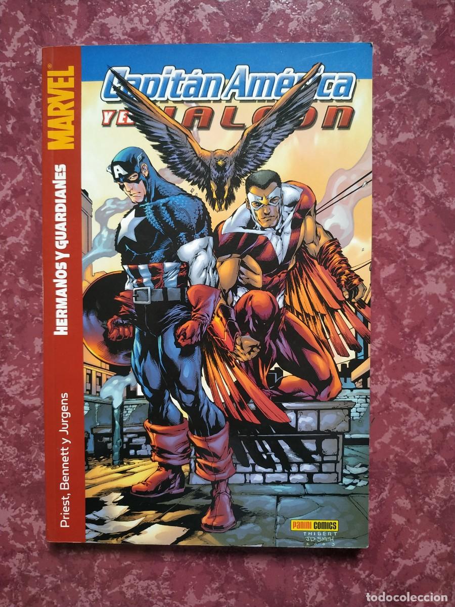 C&oacute;mics: COMIC CAPITAN AMERICA Y EL HALCON HERMANOS Y GUARDIANES. PANINI - Foto 1