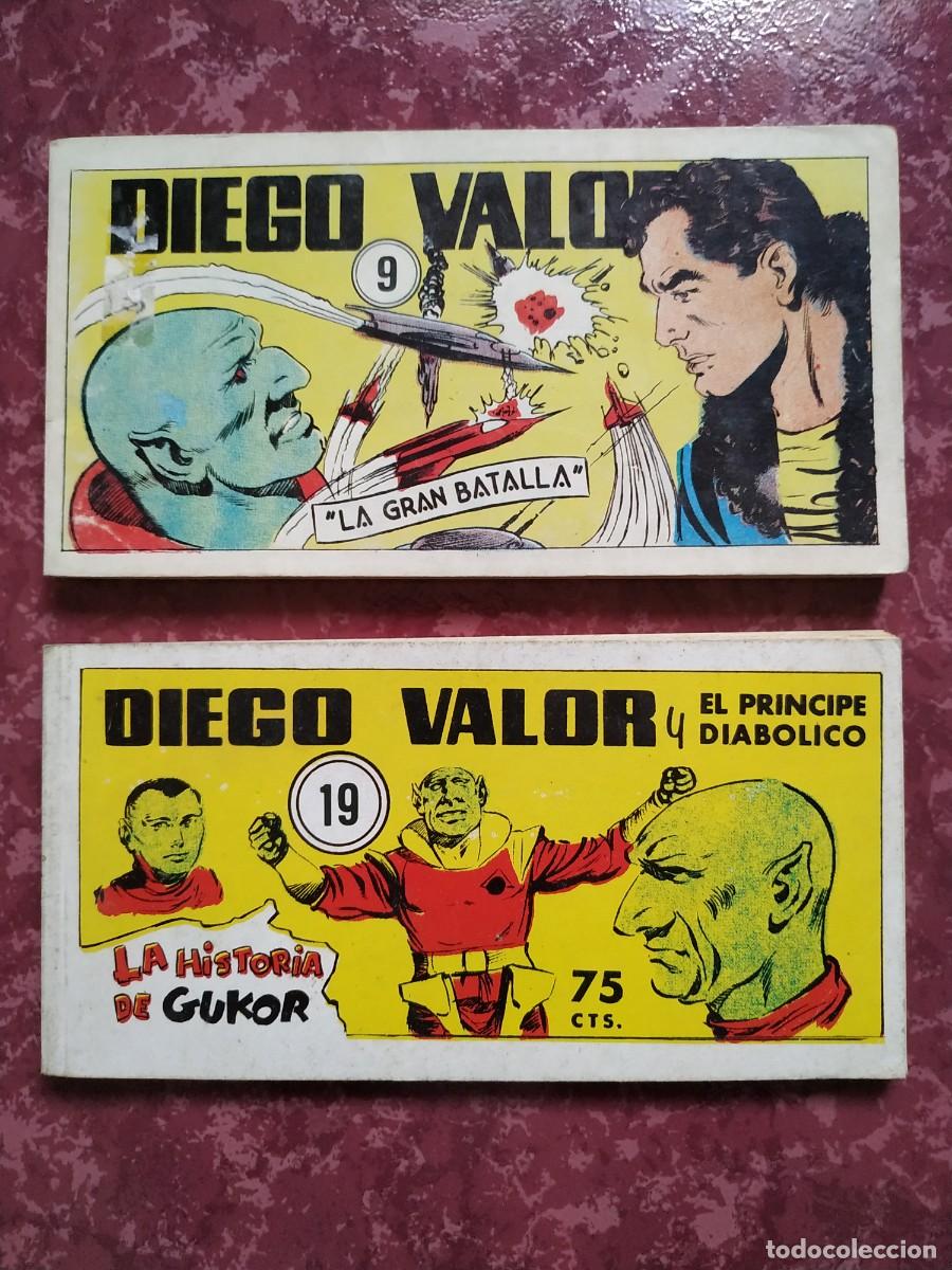 C&oacute;mics: LOTE DOS COMICS DIEGO VALOR LA GRAN BATALLA Y LA HISTORIA DE GUKOR - Foto 1