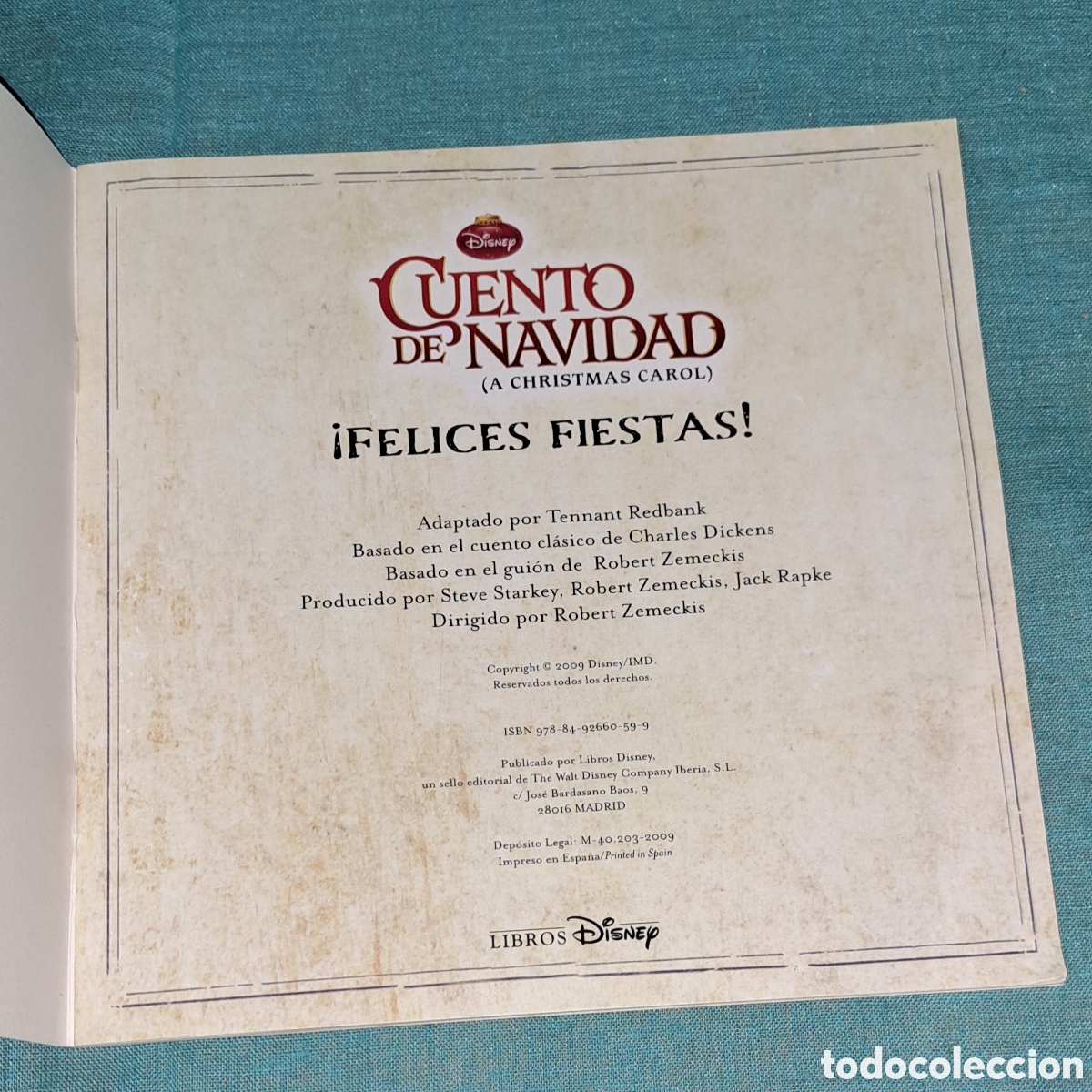 C&oacute;mics: CUENTO DE NAVIDAD ( CHRISTMAS CAROL ) BASADO EN LA PEL&Iacute;CULA DE WALT DISNEY, 2009 - Foto 2