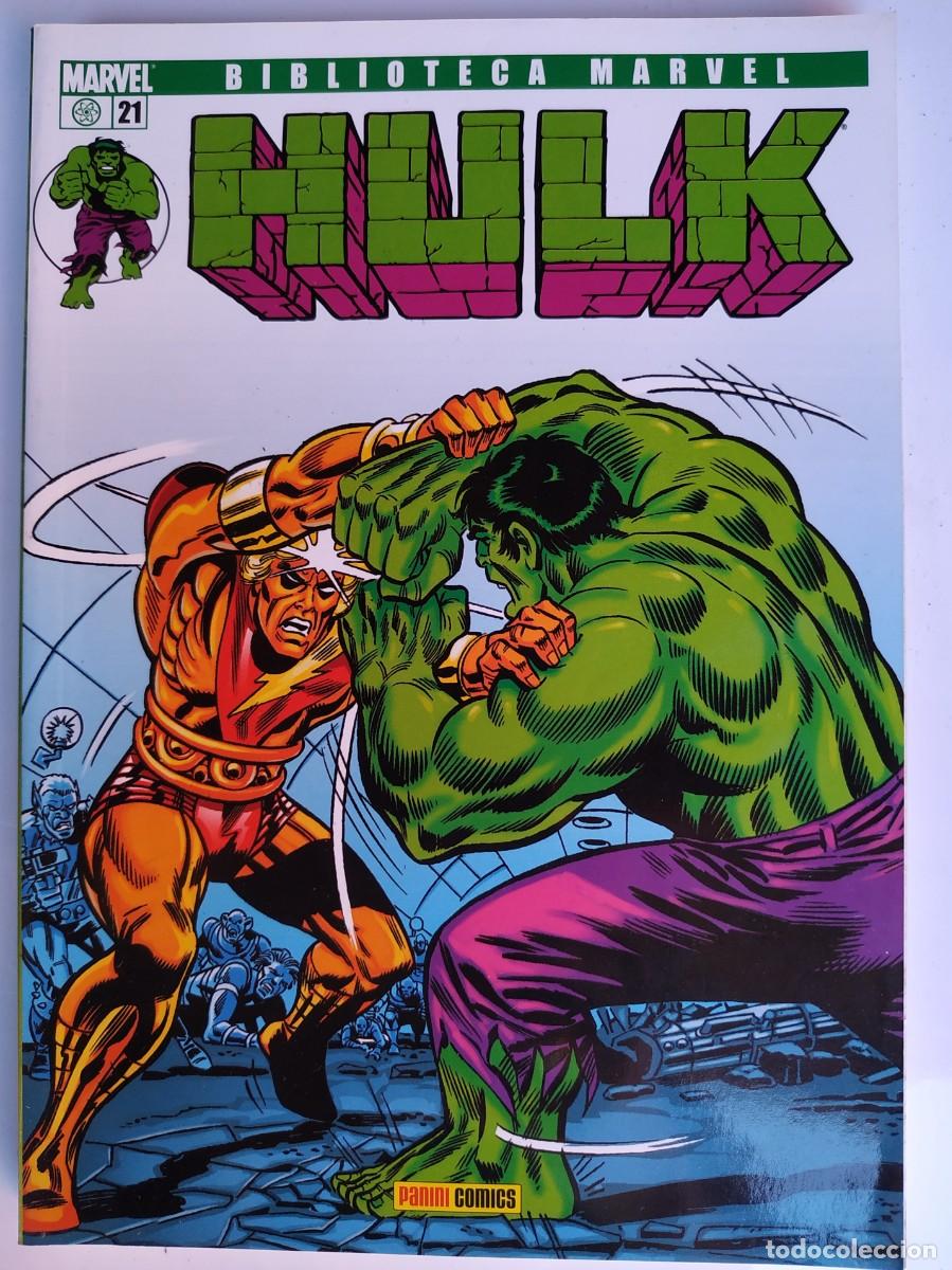 C&oacute;mics: COMIC BIBLIOTECA MARVEL - HULK - NUMERO 21 - PANINI COMICS - Foto 1
