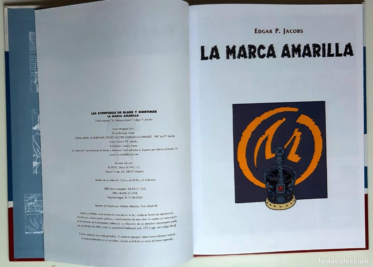 C&oacute;mics: BLAKE Y MORTIMER - LA MARCA AMARILLA + EL CASO DEL COLLAR - Foto 3