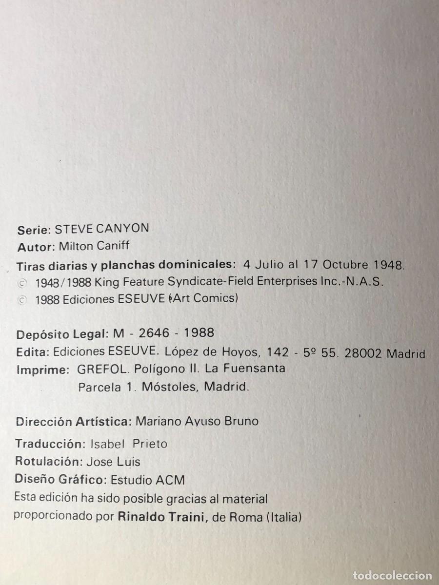 C&oacute;mics: Comic Steve Canyon Ediciones ESEUVE 1988 - Foto 3