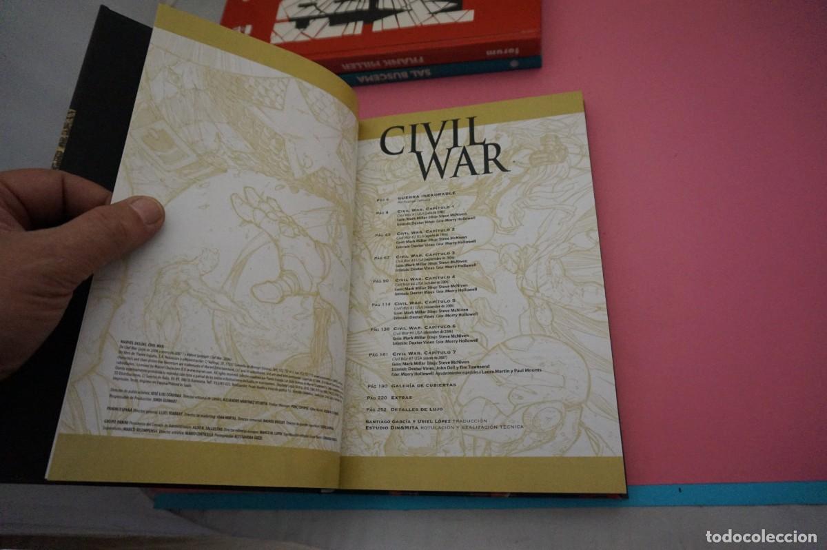 C&oacute;mics: 17B/ CIVIL WAR - MILLAR MCNIVEN / PANINI COMICS MARVEL DELUXE - Foto 3