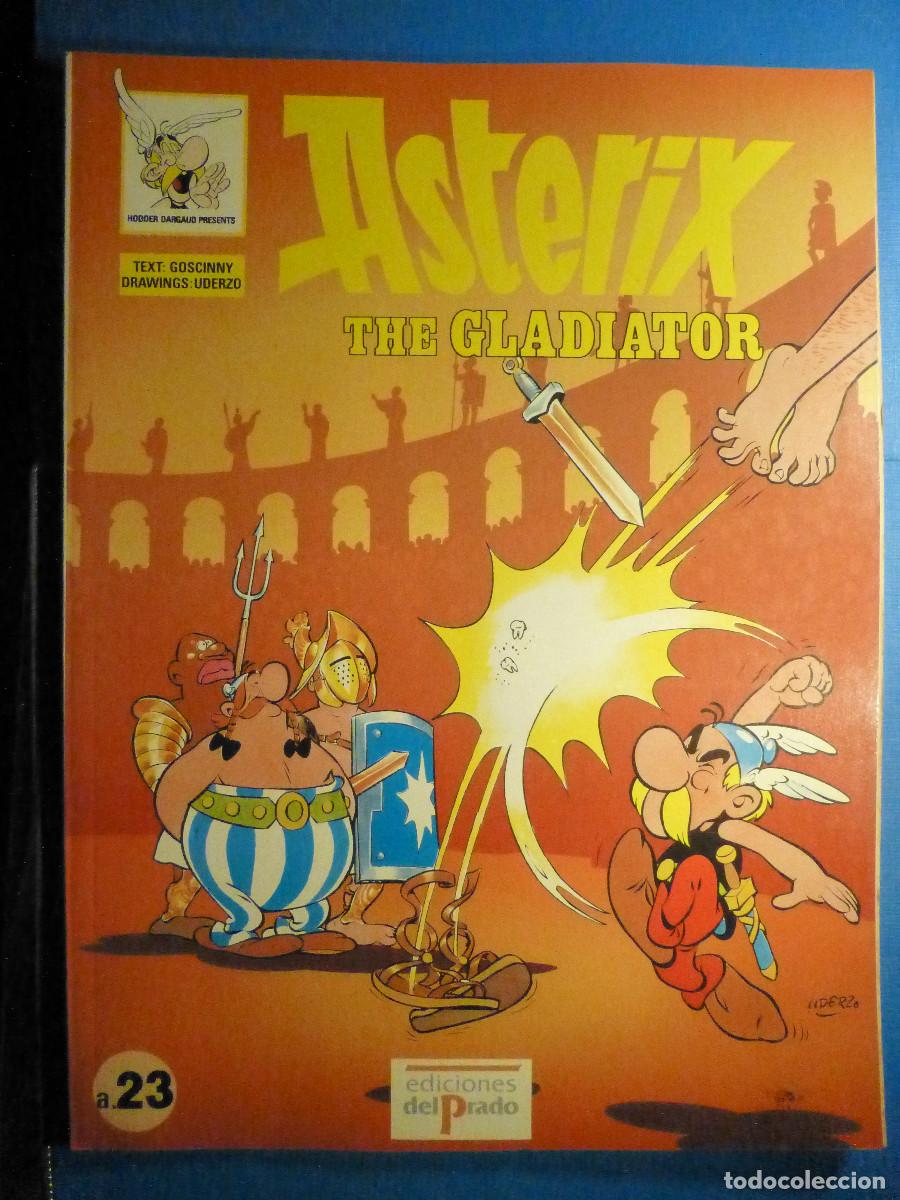C&oacute;mics: Asterix the Gladiator - a.23, R. Goscinny, A. Uderzo - Ediciones del Prado, Study Comics - En Ingl&eacute;s - Foto 1
