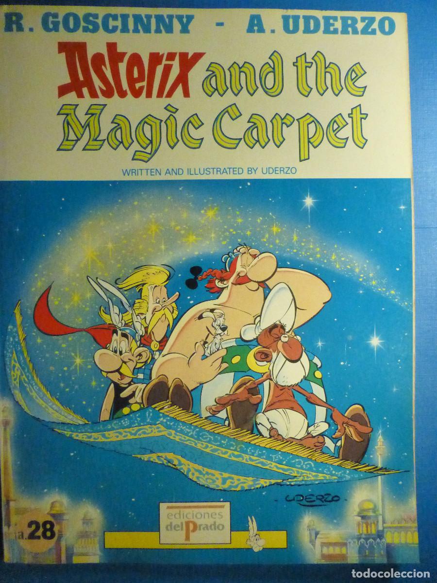 C&oacute;mics: Asterix and the Magic Carpet - a.28, Goscinny, Uderzo - Ediciones del Prado, Study Comics - Ingl&eacute;s - Foto 1