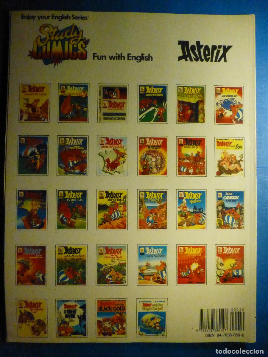 C&oacute;mics: Asterix and the Magic Carpet - a.28, Goscinny, Uderzo - Ediciones del Prado, Study Comics - Ingl&eacute;s - Foto 2