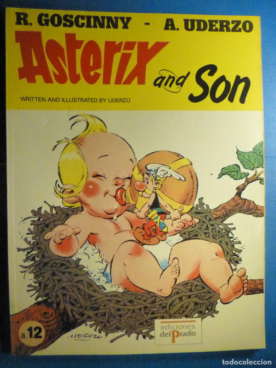 C&oacute;mics: Asterix and Son - a.12, R. Goscinny, A. Uderzo - Ediciones del Prado, Study Comics - En Ingl&eacute;s - Foto 1