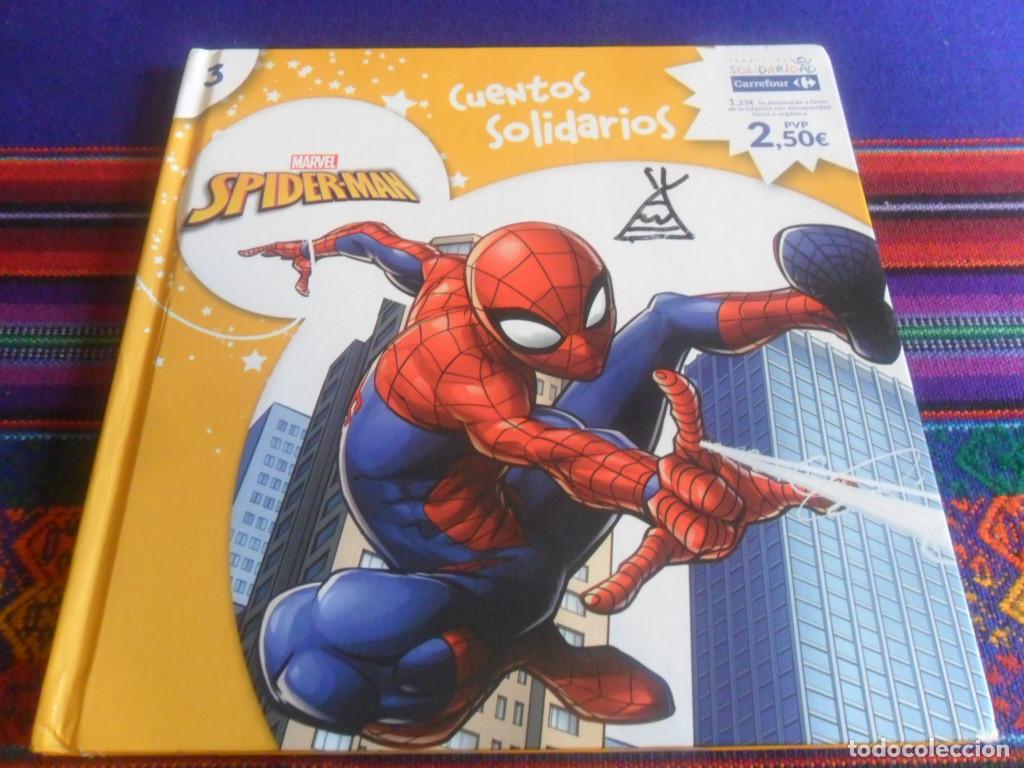 C&oacute;mics: CUENTOS SOLIDARIOS 3 MARVEL SPIDER-MAN SPIDERMAN. CARREFOUR 2019. TAPAS DURAS. - Foto 1