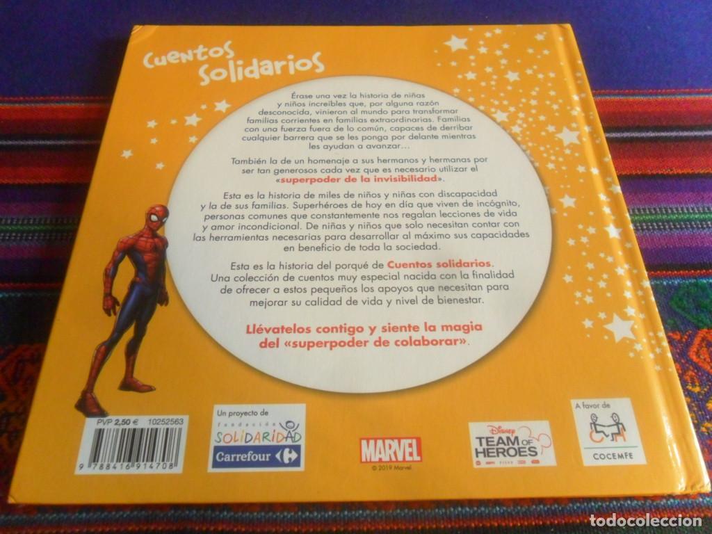 C&oacute;mics: CUENTOS SOLIDARIOS 3 MARVEL SPIDER-MAN SPIDERMAN. CARREFOUR 2019. TAPAS DURAS. - Foto 3