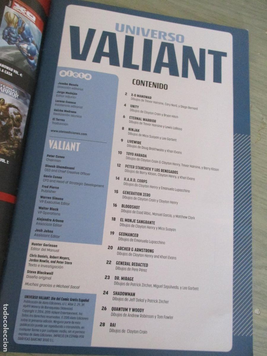 C&oacute;mics: VALIANT-ALETA-UNIVERSO VALIANT - Foto 2