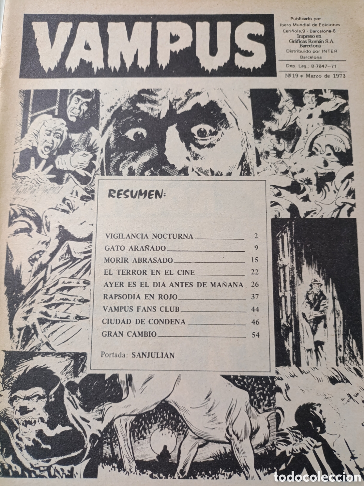 C&oacute;mics: Vampus Num 19 a&ntilde;o 1973 - Foto 2