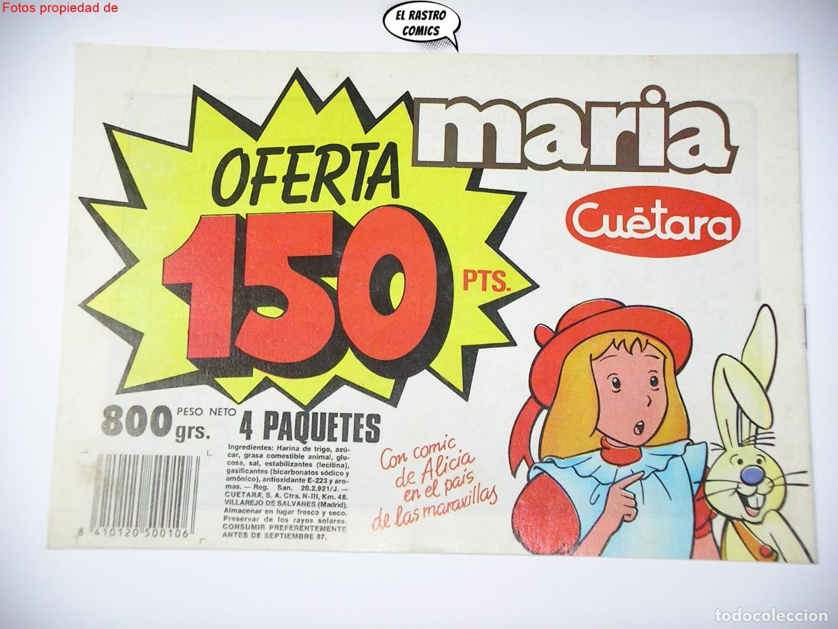 C&oacute;mics: Alicia n&ordm; 6, y el conejo blanco, ed. Cuetara 1986 - Foto 2
