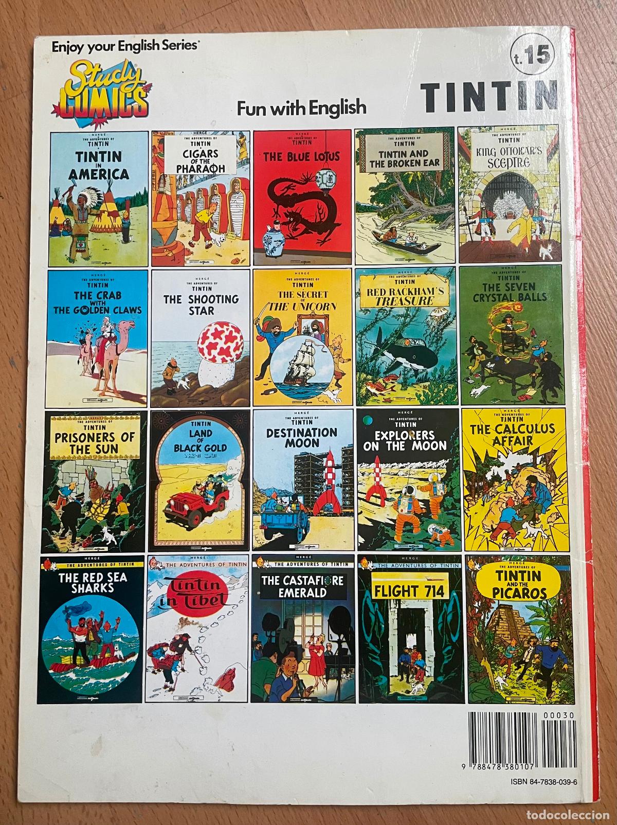 C&oacute;mics: TINTIN THE BLACK ISLAND Herge, Ediciones el Prado EN INGLES - Foto 2
