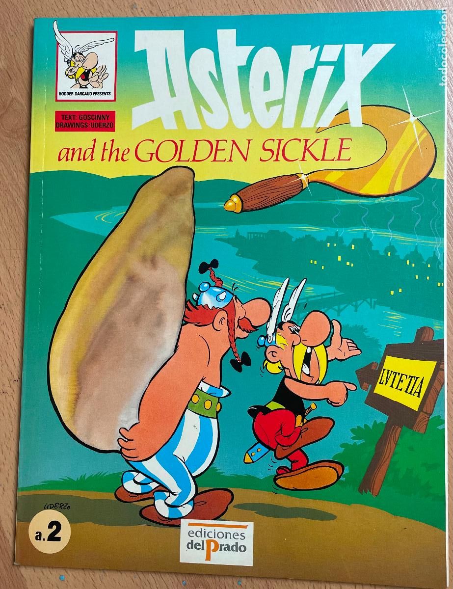 C&oacute;mics: ASTERIX AND THE GOLDEN SICKLE, Ediciones el Prado, EN INGLES - Foto 1